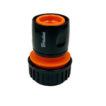 Быстрый соединитель 3/4 дюйма для садового шланга BLACK LINE. Прочный быстрый соединитель.