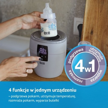 LOVI ПОДОГРЕВАТЕЛЬ ДЛЯ БУТЫЛОК 4В1 СТЕРИЛИЗАТОР серый