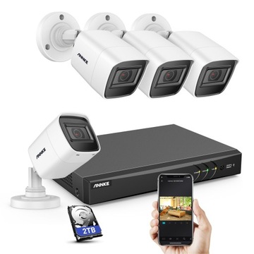 Система камер наблюдения ANNKE 4K Ultra HD-2TB