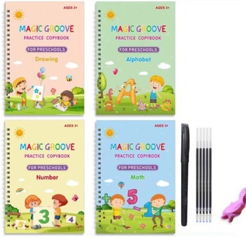 ВОЛШЕБНЫЕ КНИГИ ДЛЯ ОБУЧЕНИЯ ПИСЬМУ СЧЕТУ РИСОВАНИЕ ОБУЧЕНИЕ КАЛЛИГРАФИИ 4