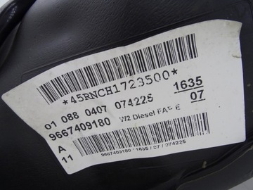 PEUGEOT 508 I 10-18 NÁDRŽ PALIVA DIESEL 9667409180