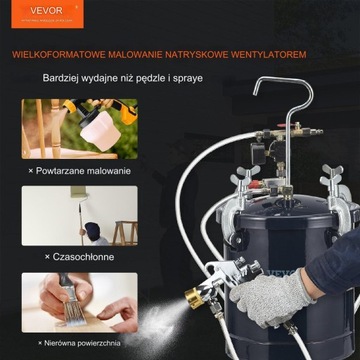 Agregat Pistolet Do Malowania Proszkowego 10 L