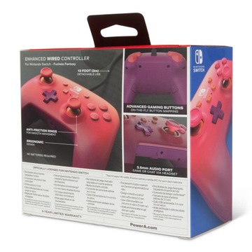 Проводная панель PowerA SWITCH Fuchsia Fantasy