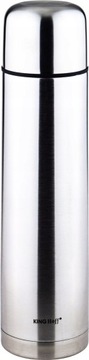 СТАЛЬНОЙ ТЕРМОС 1000 мл КЛИК-КЛАК KINGHOFF KH-405