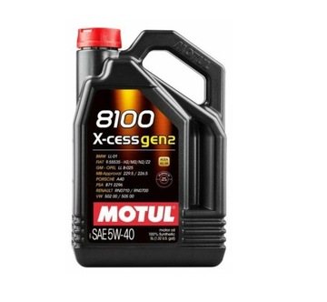 Olej silnikowy Motul 8100 X-CESS GEN2 5l 5W-40