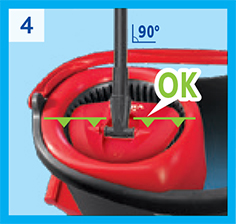 VILEDA SWIVEL MOP Легко отжимать и очищать TURBO
