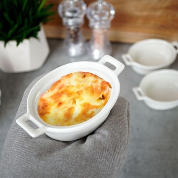 ФАРФОРОВЫЕ ЧАШКИ ДЛЯ ВЫПЕЧКИ, 3 ШТ. ОВАЛ