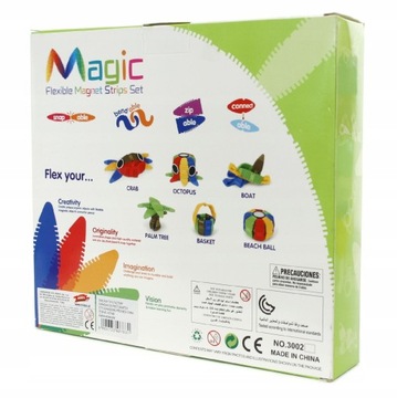 НАБОР ГИБКИХ МАГНИТНЫХ 3D БЛОКОВ 22 шт.