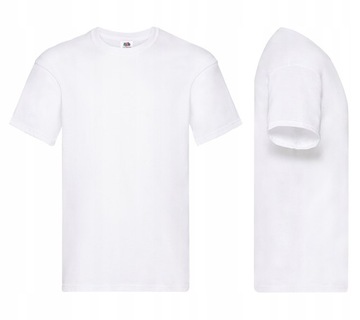 T-shirt męski okrągły dekolt Fruit of the Loom ORIGINAL rozmiar M biały