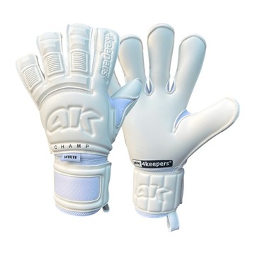 Rękawice bramkarskie 4Keepers Champ Gold White białe 8