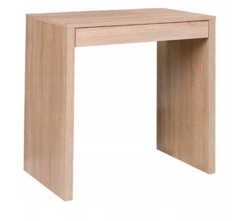 Tanie małe biurko toaletka 80 cm sonoma biały