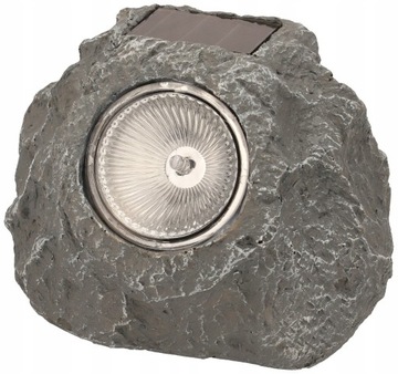 4 светодиодных солнечных садовых светильника STONE LARGE с датчиком