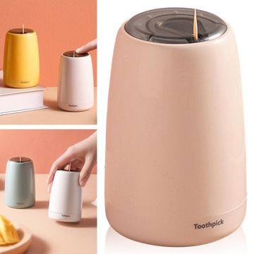 Держатель для зубочисток из АБС-пластика, розовый.