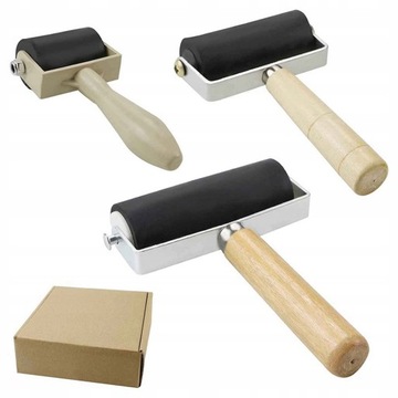 3 шт. Печатный валик Деревянная графика.