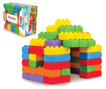 Marioinex klocki wafle cegła junior 60
