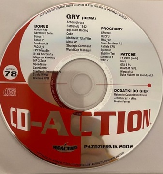 Gra CD-Action Wydanie 78 Październik 2002 PC CD