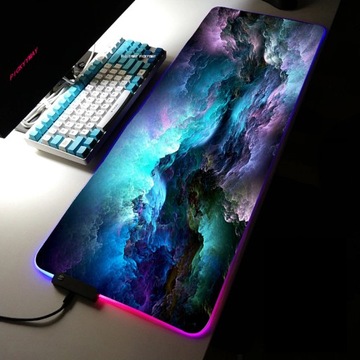 КОВРИК ДЛЯ НАСТОЛЬНОЙ ИГРОВОЙ МЫШИ СВЕТОДИОДНЫЙ 90x40