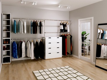 Вешалка Вешалка для одежды, хромированная труба, 200 см