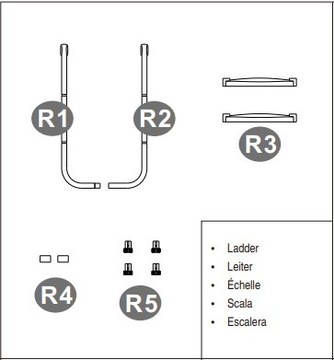 Części do trampoliny Songmics STR103C01
