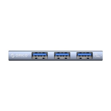 Адаптер Orico USB-C 5Gbps на 3x USB-A, алюминий, серебристый