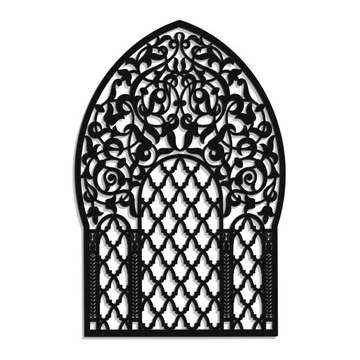DEKORACJA ŚCIENNA NA ŚCIANĘ PANEL AŻUROWY 3D OKNO