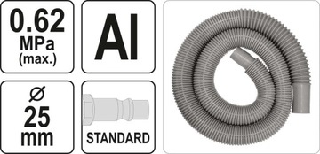 ВОЗДУШНЫЙ ПЫЛЕСОС YATO +4 НАСАДКИ YT-09990 С НАСАДКАМИ