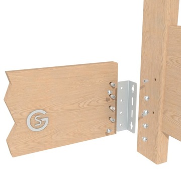 Złącze blacha łącznik kątowy do łóżka 13 cm, stal