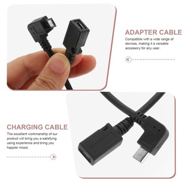 3 шт. Угловой кабель Micro USB Кабель Micro USB