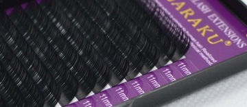 Ресницы искусственные NAGARAKU Premium Mink D 0,07 11мм 16 полосок