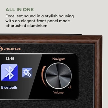 DAB+, FM, интернет-радио Auna Black Star CD Cube