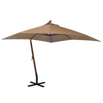 PARASOL OGRODOWY SKŁADANY NA SŁUPKU SOLIDNY NA TARAS OGRÓD BALKON 3x3 m