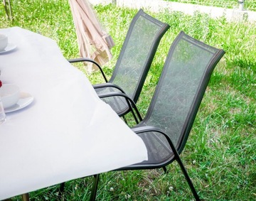 4x УДОБНЫЙ МЕТАЛЛИЧЕСКИЙ САДОВЫЙ СТУЛ, ЧЕРНЫЙ БАЛКОННЫЙ СТУЛ ДЛЯ БАЛКОНА-ТЕРРАСЫ