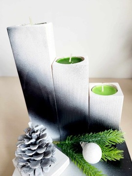 Рождественский головной убор деревянный подсвечник с украшением конуса рождественский