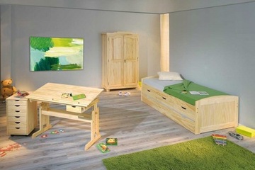 Подстольный контейнер NILS на колесах, сосна Халмар