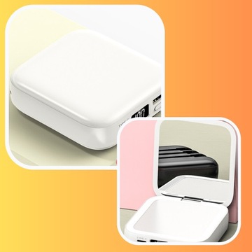 МОЩНОЕ БЫСТРОЕ ЗАРЯДНОЕ УСТРОЙСТВО POWERBANK 10000 МАЧ USB-C ЗЕРКАЛО С МИКРО ПОДСВЕТКОЙ