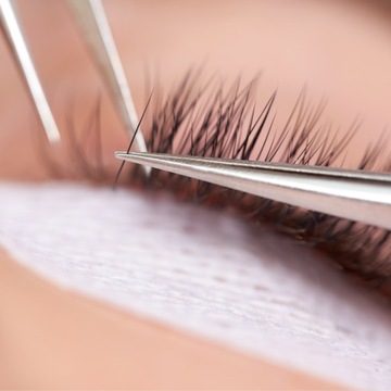 ПРЯМОЙ ПИНЦЕТ для наращивания ресниц, РОЗОВЫЙ