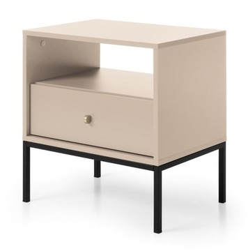 Szafka Nocna MONO 54cm z szufladą beżowa
