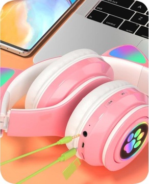 БЕСПРОВОДНЫЕ НАУШНИКИ CAT EARS ДЛЯ ДЕТЕЙ RGB