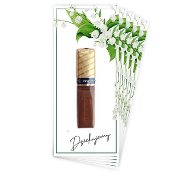 Podkładka pod czkoladkę MERCI na KOMUNIĘ 5 szt