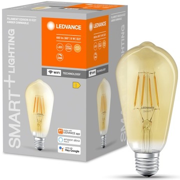 LEDVANCE SMART+ WiFi E27 Светодиодная лампа Эдисона 6 Вт