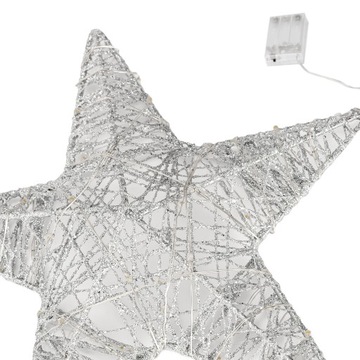 СВЕТЯЩАЯСЯ ЗВЕЗДА СВЕТОДИОДНАЯ 23см С ПОДСВЕТКОЙ ЗОЛОТАЯ