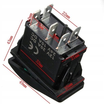 CARLING 12V 20A 2-ПОЛОЖИТЕЛЬНЫЙ ПЕРЕКЛЮЧАТЕЛЬ IP68 ЗЕЛЕНЫЙ