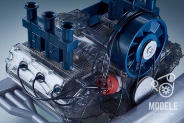 Модель двигателя PORSCHE 911 BOXER для СБОРКИ