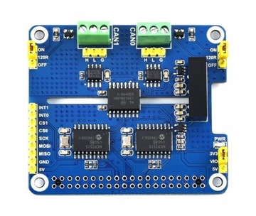 2-канальный изолированный CAN-модуль для Raspberry Pi