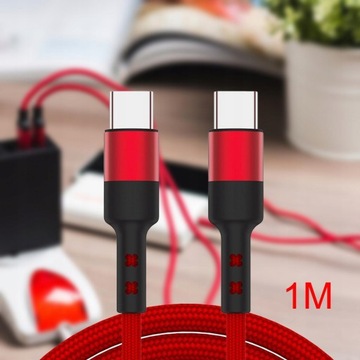 Кабель для передачи данных USB C — USB c 3,8 мм От 100 см Красный