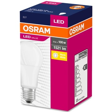 3 светодиодные лампы E27 13 Вт 100 Вт 1521 лм OSRAM HEAT
