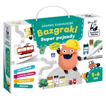 Zabawy edukacyjne Bazgraki Super pojazdy Kapitan Nauka