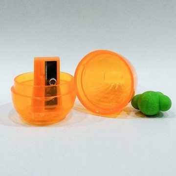 ТОЧИЛКА + ЛАСТИК с контейнером МОРКОВКА Точилки для моркови в школу