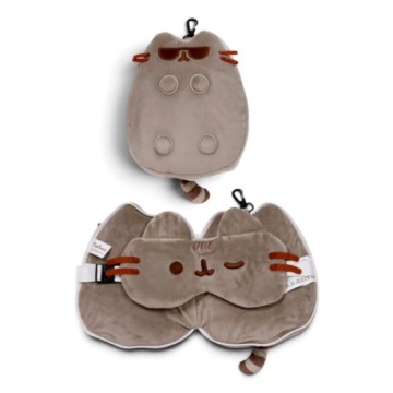 Подушка дорожня і маска на очі, PUSHEEN в сонячних окулярах, RELAXEA