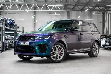 Land Rover Range Rover Sport II SUV Facelifting 5.0L V8 S/C 575KM 2019 Land Rover Range Rover Sport SVR 575KM. Lakier SVO